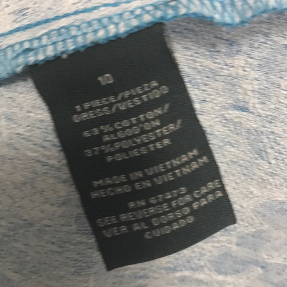 Gabby Skye Blue Stripped Fit and Flare Dress - Picture 6 of 7